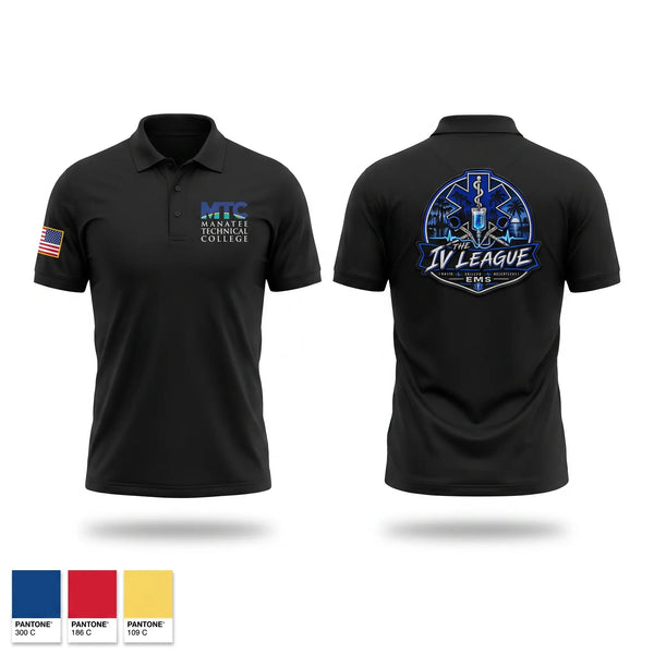 Short Sleeve Performance Polo, The IV League, EMS/EMT, Teamtime, Team time, sublimation, custom sports apparel, team uniforms, spirit wear, spiritwear, sports uniforms, custom shirts, team store, custom team store, fundraiser sports, apparel fundraiser