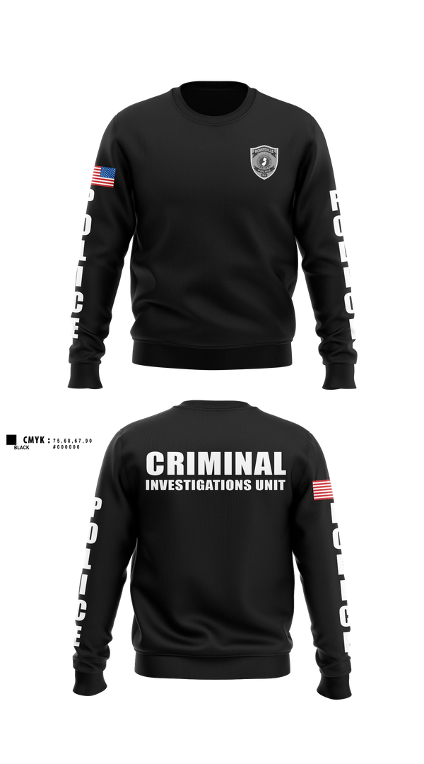 Crew Neck Sweatshirt, Robbinsville Police, Police, Teamtime, Team time, sublimation, custom sports apparel, team uniforms, spirit wear, spiritwear, sports uniforms, custom shirts, team store, custom team store, fundraiser sports, apparel fundraiser
