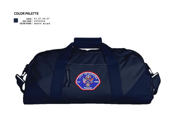 Duffle Bag, EUPORA POLICE DEPARTMENT, Police, Teamtime, Team time, sublimation, custom sports apparel, team uniforms, spirit wear, spiritwear, sports uniforms, custom shirts, team store, custom team store, fundraiser sports, apparel fundraiser