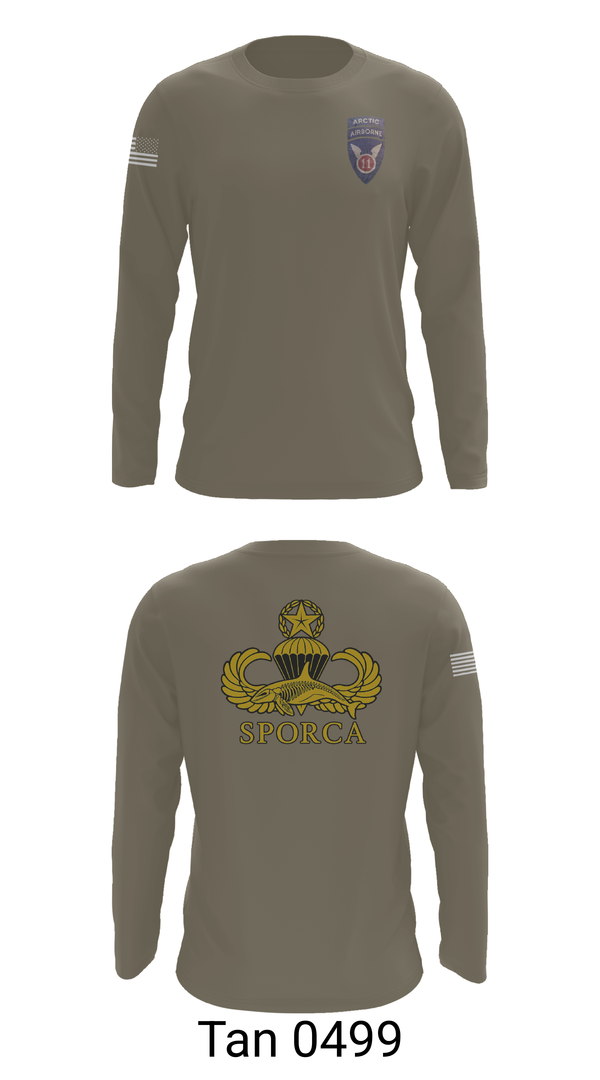 Long Sleeve Performance Shirt, HHC, 725th BSB, 2/11 ABN, , Teamtime, Team time, sublimation, custom sports apparel, team uniforms, spirit wear, spiritwear, sports uniforms, custom shirts, team store, custom team store, fundraiser sports, apparel fundraiser