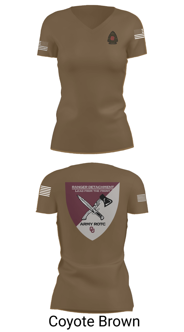 Womens Short Sleeve Vneck Shirt, FY 25-26 OU RC, Army, Teamtime, Team time, sublimation, custom sports apparel, team uniforms, spirit wear, spiritwear, sports uniforms, custom shirts, team store, custom team store, fundraiser sports, apparel fundraiser