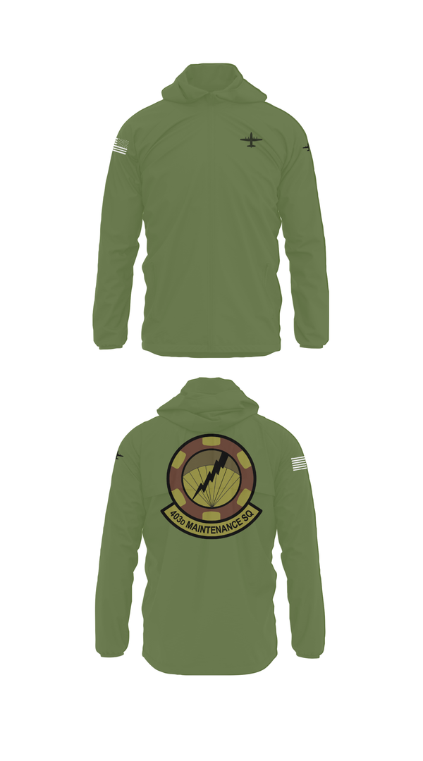 Windbreaker, 403 Maintenance Sqd, Air Force, Teamtime, Team time, sublimation, custom sports apparel, team uniforms, spirit wear, spiritwear, sports uniforms, custom shirts, team store, custom team store, fundraiser sports, apparel fundraiser