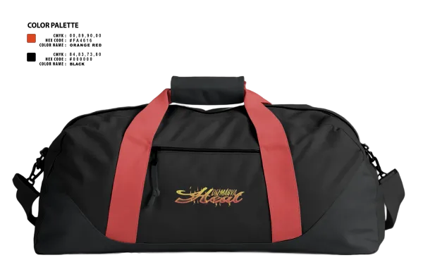 Duffle Bag, Delmarva Heat, Softball, Teamtime, Team time, sublimation, custom sports apparel, team uniforms, spirit wear, spiritwear, sports uniforms, custom shirts, team store, custom team store, fundraiser sports, apparel fundraiser