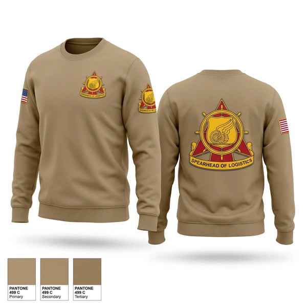 Crew Neck Sweatshirt, 1229th Transportation Company, Army, Teamtime, Team time, sublimation, custom sports apparel, team uniforms, spirit wear, spiritwear, sports uniforms, custom shirts, team store, custom team store, fundraiser sports, apparel fundraiser