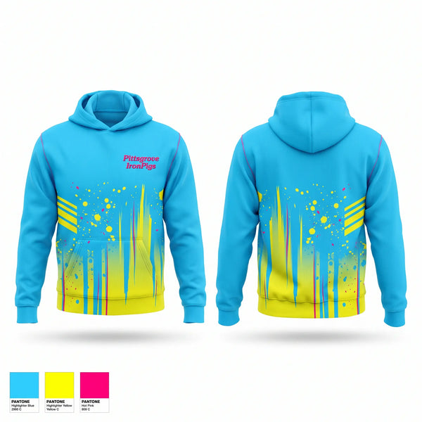 Hoodie, Pittsgrove IronPigs, Baseball, Teamtime, Team time, sublimation, custom sports apparel, team uniforms, spirit wear, spiritwear, sports uniforms, custom shirts, team store, custom team store, fundraiser sports, apparel fundraiser