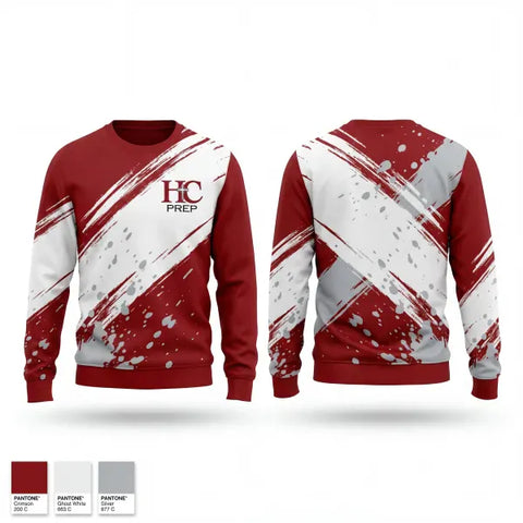 Crew Neck Sweatshirt, Holy Cross Prep Academy, , Teamtime, Team time, sublimation, custom sports apparel, team uniforms, spirit wear, spiritwear, sports uniforms, custom shirts, team store, custom team store, fundraiser sports, apparel fundraiser
