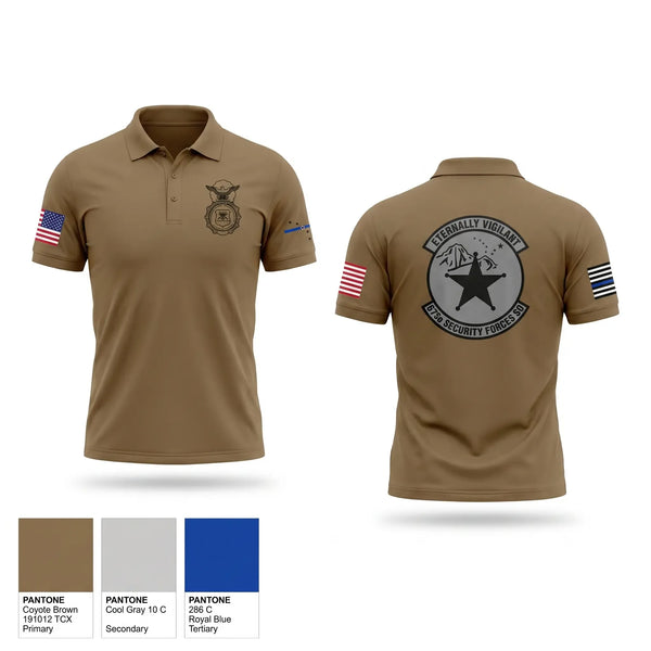 Short Sleeve Performance Polo, 673d Security Forces Squadron, Air Force, Teamtime, Team time, sublimation, custom sports apparel, team uniforms, spirit wear, spiritwear, sports uniforms, custom shirts, team store, custom team store, fundraiser sports, apparel fundraiser