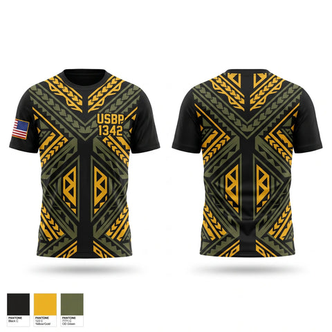 Short Sleeve Performance Shirt, USBP 1342, Police, Teamtime, Team time, sublimation, custom sports apparel, team uniforms, spirit wear, spiritwear, sports uniforms, custom shirts, team store, custom team store, fundraiser sports, apparel fundraiser