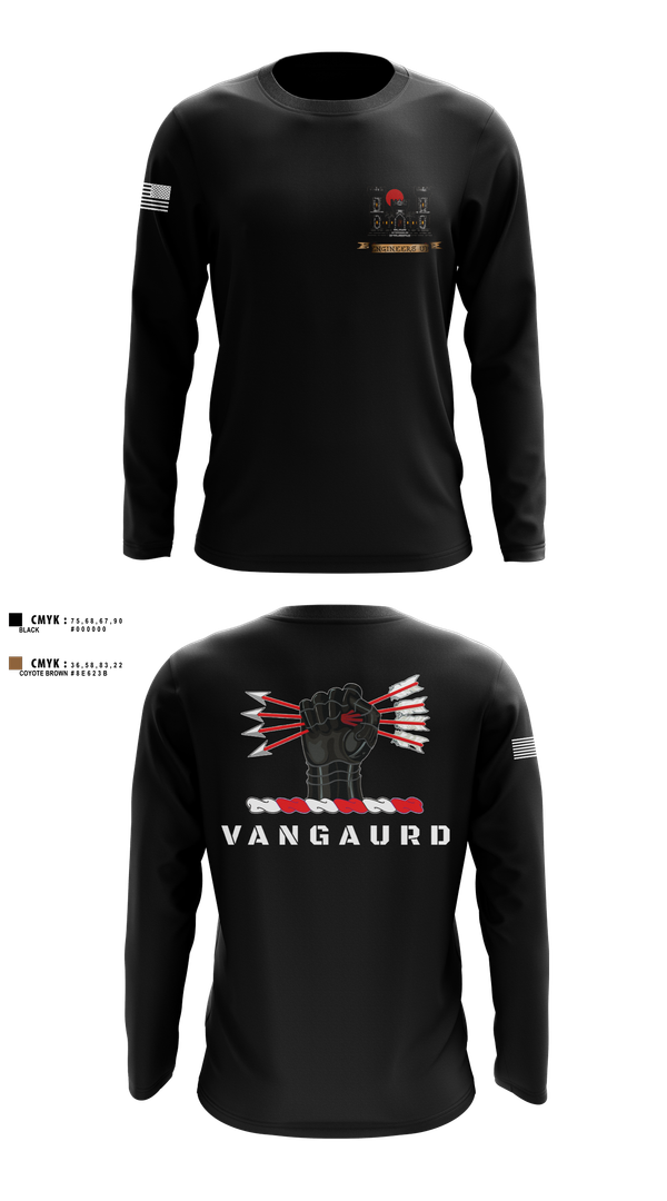 Long Sleeve Performance Shirt, 1ST PLT 76TH CEC-S, Army, Teamtime, Team time, sublimation, custom sports apparel, team uniforms, spirit wear, spiritwear, sports uniforms, custom shirts, team store, custom team store, fundraiser sports, apparel fundraiser