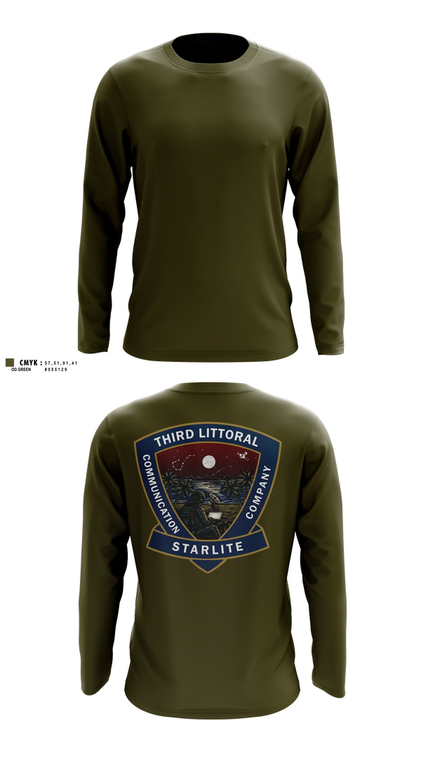 Long Sleeve Performance Shirt, 3d MLR, Communication Company, Marines, Teamtime, Team time, sublimation, custom sports apparel, team uniforms, spirit wear, spiritwear, sports uniforms, custom shirts, team store, custom team store, fundraiser sports, apparel fundraiser