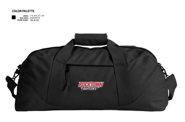 Duffle Bag, Rocktown High School Basketball, Men's Basketball, Teamtime, Team time, sublimation, custom sports apparel, team uniforms, spirit wear, spiritwear, sports uniforms, custom shirts, team store, custom team store, fundraiser sports, apparel fundraiser