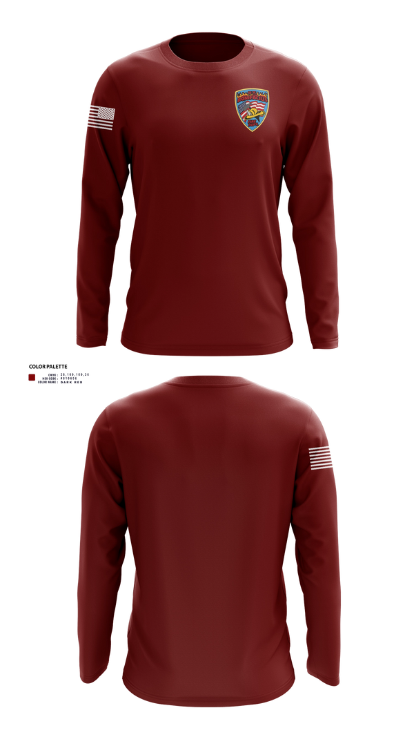 Long Sleeve Performance Shirt, St. Boni, Fire Department, Teamtime, Team time, sublimation, custom sports apparel, team uniforms, spirit wear, spiritwear, sports uniforms, custom shirts, team store, custom team store, fundraiser sports, apparel fundraiser
