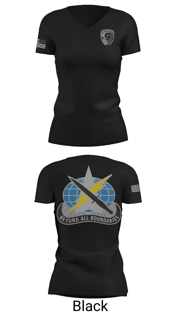 Womens Short Sleeve Vneck Shirt, 743rd MI BN, , Teamtime, Team time, sublimation, custom sports apparel, team uniforms, spirit wear, spiritwear, sports uniforms, custom shirts, team store, custom team store, fundraiser sports, apparel fundraiser