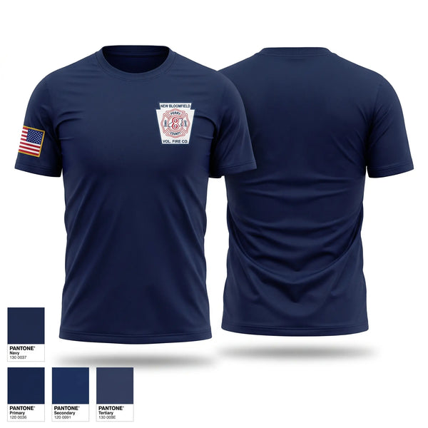 Short Sleeve Performance Shirt, New Bloomfield Fire Co, Fire Department, Teamtime, Team time, sublimation, custom sports apparel, team uniforms, spirit wear, spiritwear, sports uniforms, custom shirts, team store, custom team store, fundraiser sports, apparel fundraiser