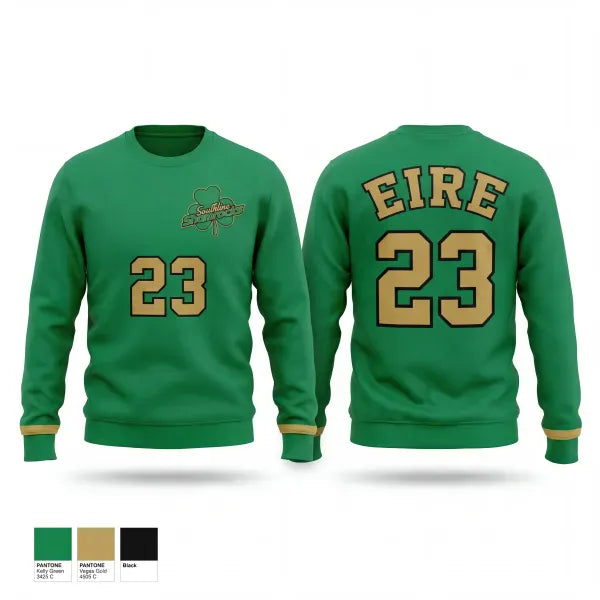 Crew Neck Sweatshirt, 11U Southline Shamrocks, Baseball, Teamtime, Team time, sublimation, custom sports apparel, team uniforms, spirit wear, spiritwear, sports uniforms, custom shirts, team store, custom team store, fundraiser sports, apparel fundraiser