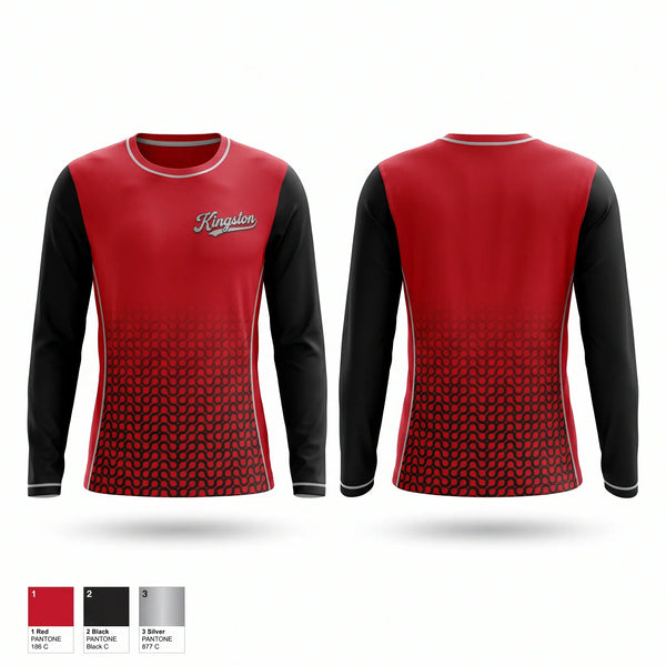 Long Sleeve Performance Shirt, Kingston, Cross Country, Teamtime, Team time, sublimation, custom sports apparel, team uniforms, spirit wear, spiritwear, sports uniforms, custom shirts, team store, custom team store, fundraiser sports, apparel fundraiser