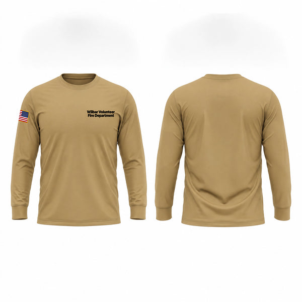 Long Sleeve Performance Shirt, Wilbar Volunteer Fire Department, Fire Department, Teamtime, Team time, sublimation, custom sports apparel, team uniforms, spirit wear, spiritwear, sports uniforms, custom shirts, team store, custom team store, fundraiser sports, apparel fundraiser