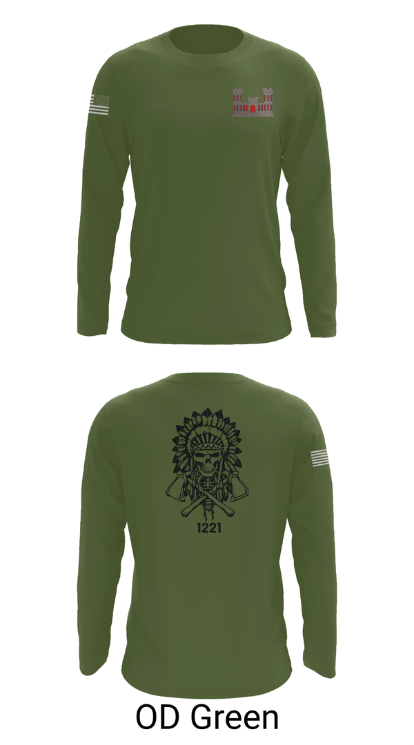 Long Sleeve Performance Shirt, 1221st Route Clearance Co., National Guard, Teamtime, Team time, sublimation, custom sports apparel, team uniforms, spirit wear, spiritwear, sports uniforms, custom shirts, team store, custom team store, fundraiser sports, apparel fundraiser