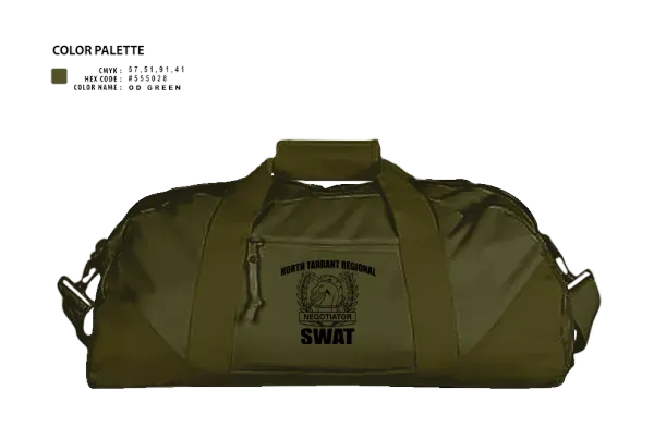 Duffle Bag, North Tarrant Regional CNT, Police, Teamtime, Team time, sublimation, custom sports apparel, team uniforms, spirit wear, spiritwear, sports uniforms, custom shirts, team store, custom team store, fundraiser sports, apparel fundraiser