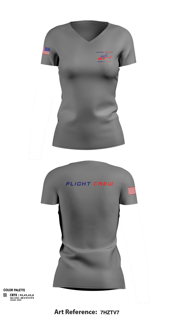 Womens Short Sleeve Vneck Shirt, Air Evac Lifeteam, EMS/EMT, Teamtime, Team time, sublimation, custom sports apparel, team uniforms, spirit wear, spiritwear, sports uniforms, custom shirts, team store, custom team store, fundraiser sports, apparel fundraiser