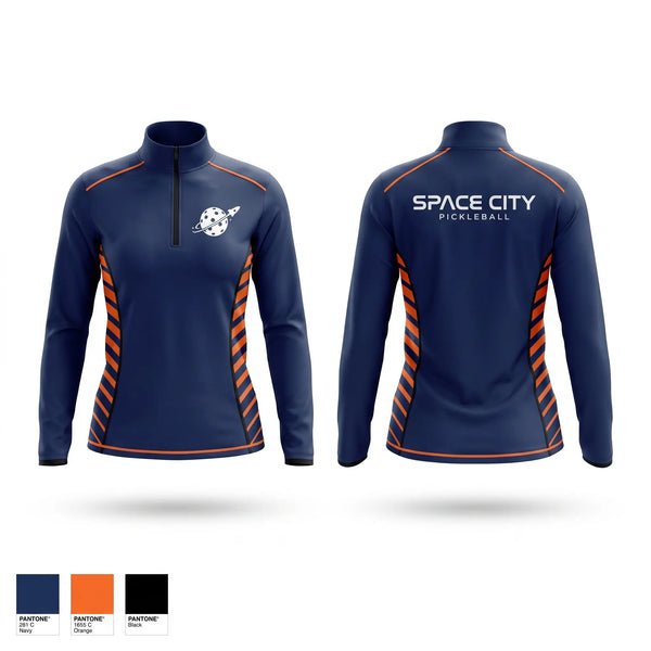 Quarter Zip Jacket, Space City Pickleball, , Teamtime, Team time, sublimation, custom sports apparel, team uniforms, spirit wear, spiritwear, sports uniforms, custom shirts, team store, custom team store, fundraiser sports, apparel fundraiser