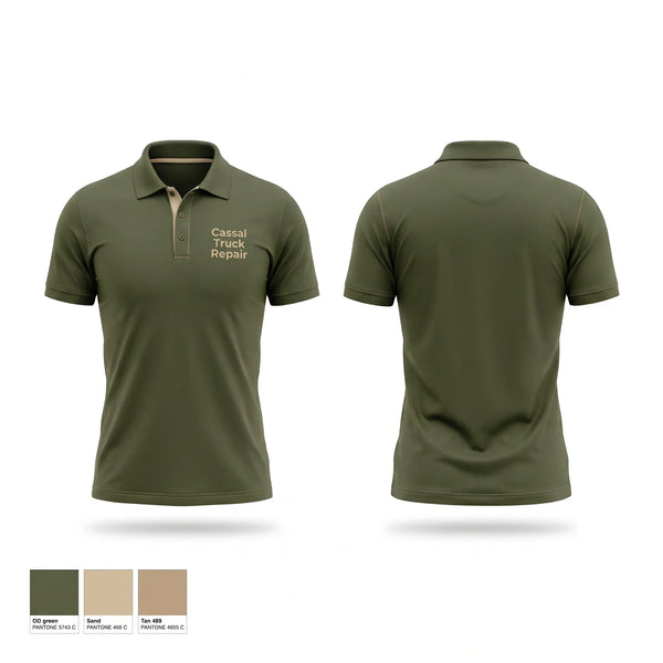 Short Sleeve Performance Polo, Cassal Truck Repair, , Teamtime, Team time, sublimation, custom sports apparel, team uniforms, spirit wear, spiritwear, sports uniforms, custom shirts, team store, custom team store, fundraiser sports, apparel fundraiser