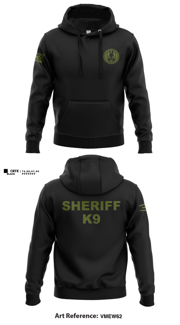 Hoodie, Franklin County Sheriff Office K9, Police, Teamtime, Team time, sublimation, custom sports apparel, team uniforms, spirit wear, spiritwear, sports uniforms, custom shirts, team store, custom team store, fundraiser sports, apparel fundraiser