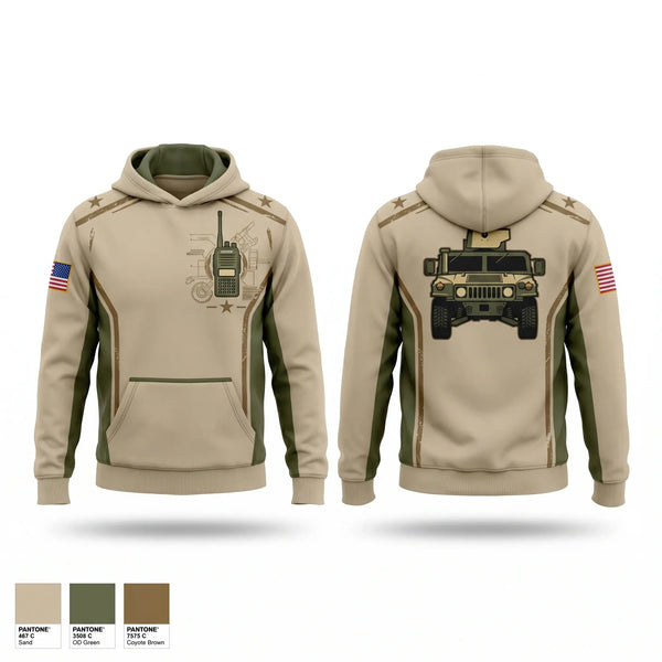 Hoodie, L3Harris, Army, Teamtime, Team time, sublimation, custom sports apparel, team uniforms, spirit wear, spiritwear, sports uniforms, custom shirts, team store, custom team store, fundraiser sports, apparel fundraiser