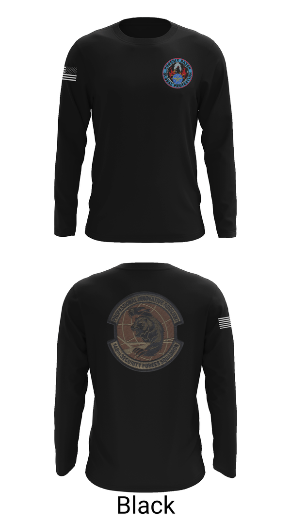 Long Sleeve Performance Shirt, 146 Ravens, Air Force, Teamtime, Team time, sublimation, custom sports apparel, team uniforms, spirit wear, spiritwear, sports uniforms, custom shirts, team store, custom team store, fundraiser sports, apparel fundraiser
