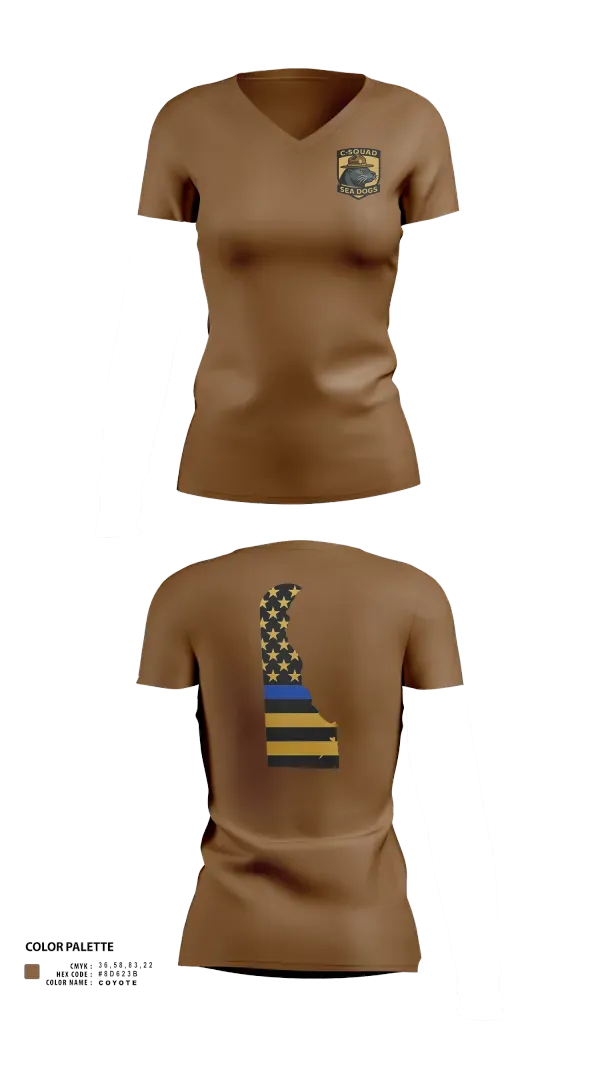 Womens Short Sleeve Vneck Shirt, C-Squad, Police, Teamtime, Team time, sublimation, custom sports apparel, team uniforms, spirit wear, spiritwear, sports uniforms, custom shirts, team store, custom team store, fundraiser sports, apparel fundraiser