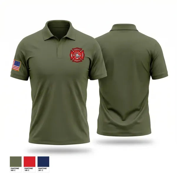 Short Sleeve Performance Polo, Scandia valley fire department, Fire Department, Teamtime, Team time, sublimation, custom sports apparel, team uniforms, spirit wear, spiritwear, sports uniforms, custom shirts, team store, custom team store, fundraiser sports, apparel fundraiser