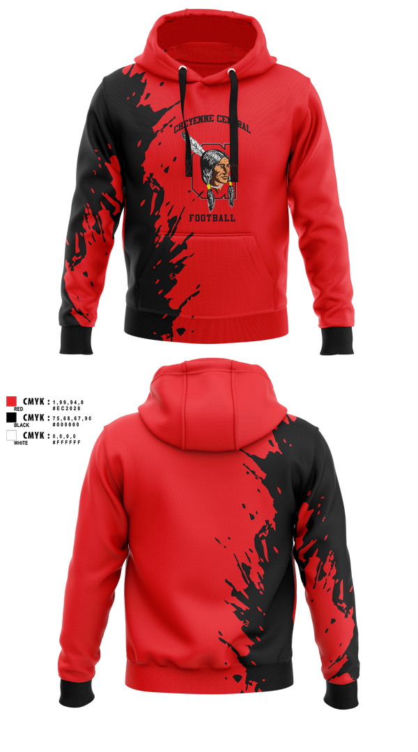 Hoodie, Cheyenne Central, , Teamtime, Team time, sublimation, custom sports apparel, team uniforms, spirit wear, spiritwear, sports uniforms, custom shirts, team store, custom team store, fundraiser sports, apparel fundraiser