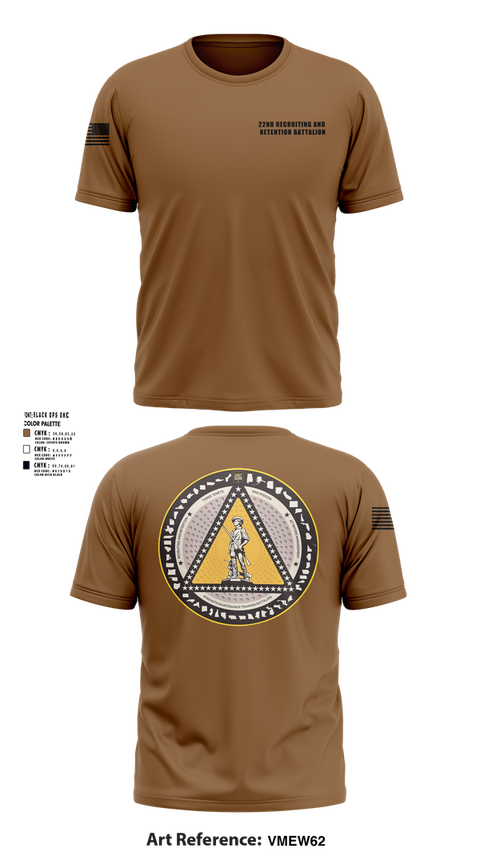 Short Sleeve Performance Shirt, 22nd Recruiting and Retention Battalion, , Teamtime, Team time, sublimation, custom sports apparel, team uniforms, spirit wear, spiritwear, sports uniforms, custom shirts, team store, custom team store, fundraiser sports, apparel fundraiser