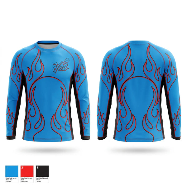 Long Sleeve Performance Shirt, Heat, Baseball, Teamtime, Team time, sublimation, custom sports apparel, team uniforms, spirit wear, spiritwear, sports uniforms, custom shirts, team store, custom team store, fundraiser sports, apparel fundraiser