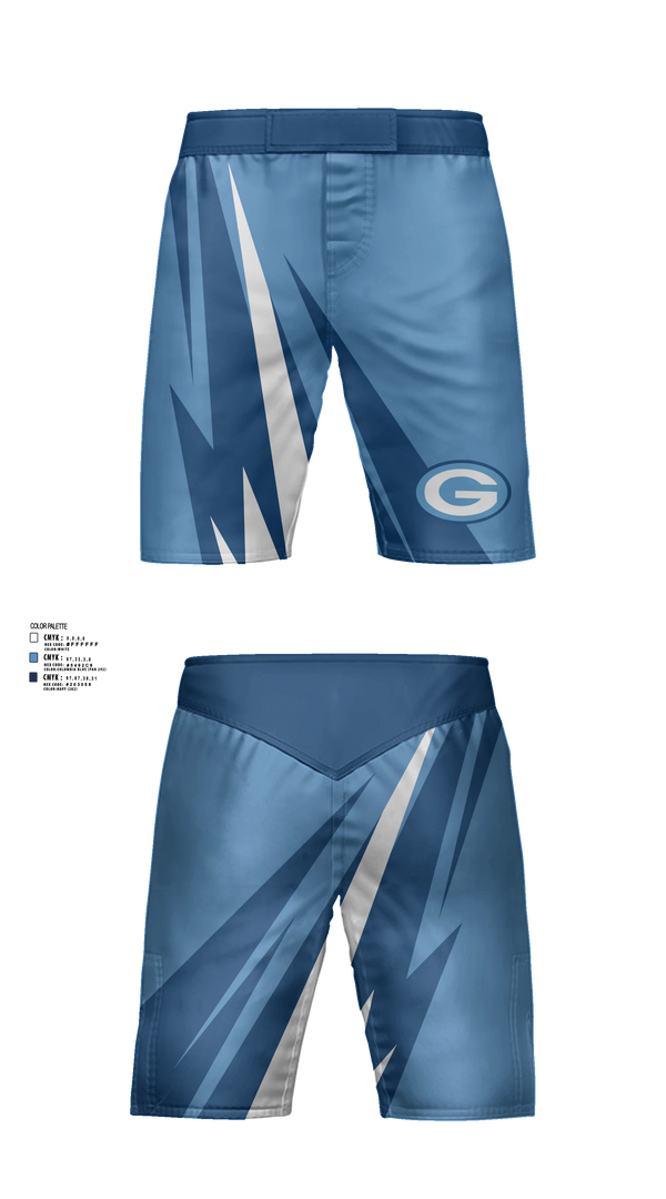 Fight Shorts, Garber Dukes, Wrestling, Teamtime, Team time, sublimation, custom sports apparel, team uniforms, spirit wear, spiritwear, sports uniforms, custom shirts, team store, custom team store, fundraiser sports, apparel fundraiser