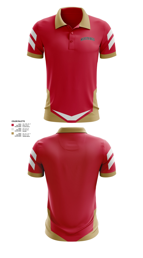Short Sleeve Performance Polo, MUSTANGS, , Teamtime, Team time, sublimation, custom sports apparel, team uniforms, spirit wear, spiritwear, sports uniforms, custom shirts, team store, custom team store, fundraiser sports, apparel fundraiser