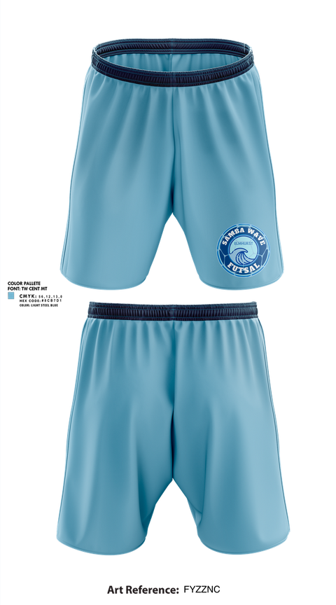 Athletic Shorts With Pockets, Samba Wave, Men's Soccer, Teamtime, Team time, sublimation, custom sports apparel, team uniforms, spirit wear, spiritwear, sports uniforms, custom shirts, team store, custom team store, fundraiser sports, apparel fundraiser