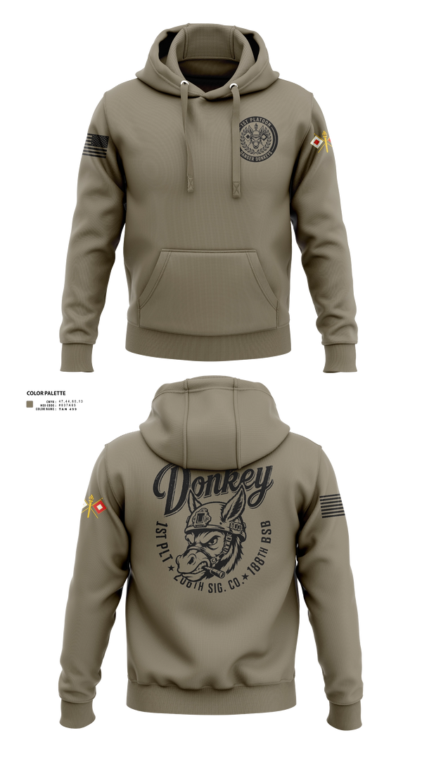 Hoodie, 206th Sig Co., Army, Teamtime, Team time, sublimation, custom sports apparel, team uniforms, spirit wear, spiritwear, sports uniforms, custom shirts, team store, custom team store, fundraiser sports, apparel fundraiser