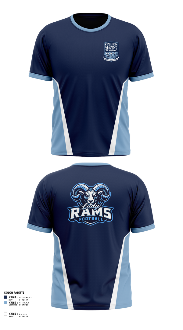 Short Sleeve Performance Shirt, Kingdom Legacy Athletics Academy, , Teamtime, Team time, sublimation, custom sports apparel, team uniforms, spirit wear, spiritwear, sports uniforms, custom shirts, team store, custom team store, fundraiser sports, apparel fundraiser