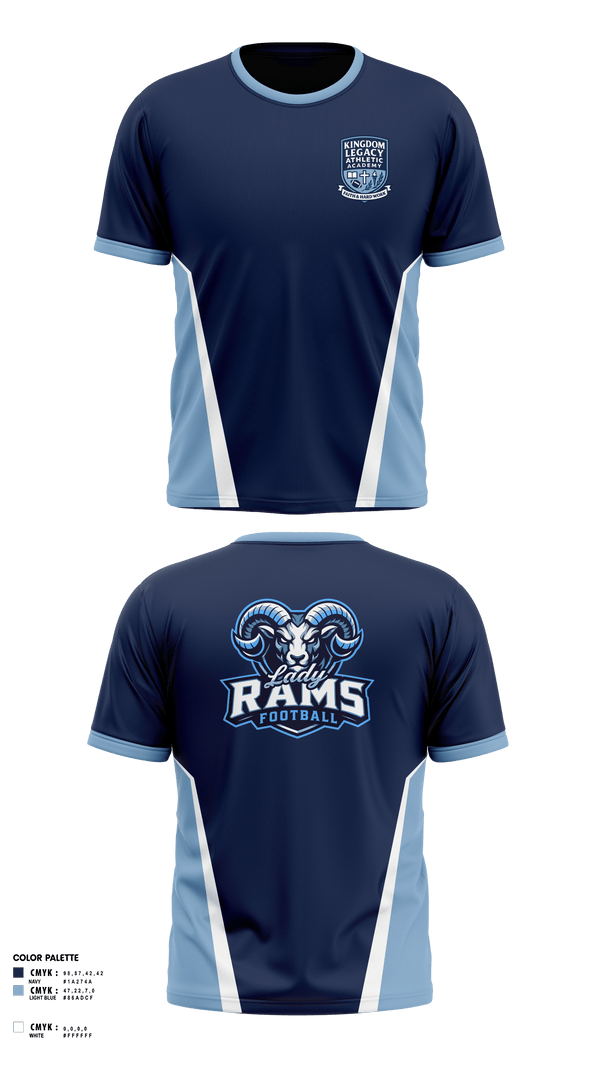 Short Sleeve Performance Shirt, Kingdom Legacy Athletics Academy, , Teamtime, Team time, sublimation, custom sports apparel, team uniforms, spirit wear, spiritwear, sports uniforms, custom shirts, team store, custom team store, fundraiser sports, apparel fundraiser