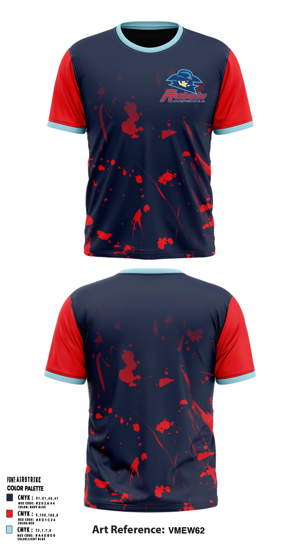 Short Sleeve Performance Shirt, Rebels Baseball, Baseball, Teamtime, Team time, sublimation, custom sports apparel, team uniforms, spirit wear, spiritwear, sports uniforms, custom shirts, team store, custom team store, fundraiser sports, apparel fundraiser