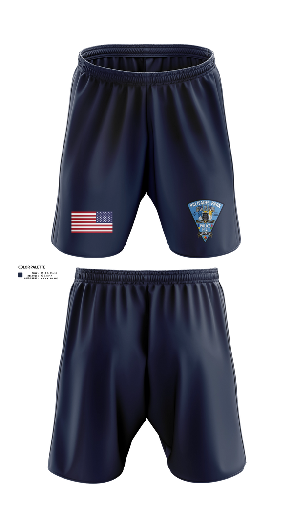 Athletic Shorts With Pockets, Palisades Park Police Department Public, Police, Teamtime, Team time, sublimation, custom sports apparel, team uniforms, spirit wear, spiritwear, sports uniforms, custom shirts, team store, custom team store, fundraiser sports, apparel fundraiser