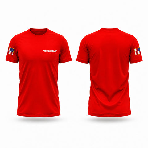 Short Sleeve Performance Shirt, Eastern Garrett Vol Fire & rescue dept, Fire Department, Teamtime, Team time, sublimation, custom sports apparel, team uniforms, spirit wear, spiritwear, sports uniforms, custom shirts, team store, custom team store, fundraiser sports, apparel fundraiser