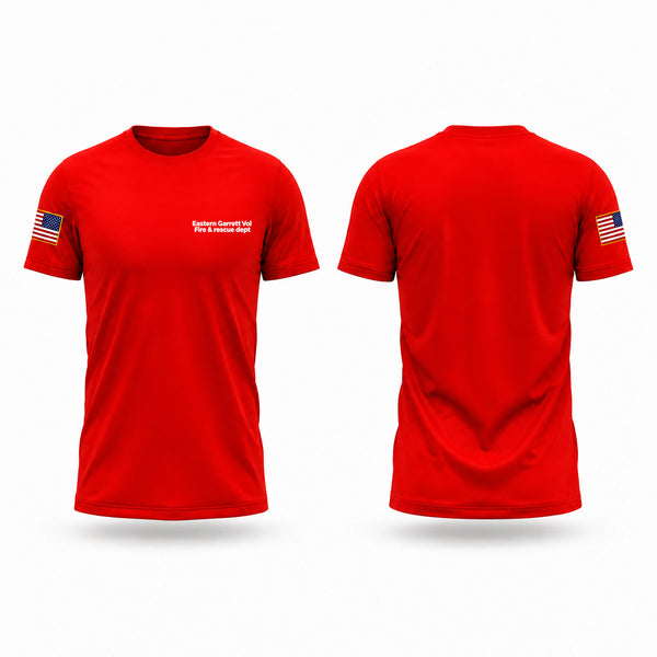 Short Sleeve Performance Shirt, Eastern Garrett Vol Fire & rescue dept, Fire Department, Teamtime, Team time, sublimation, custom sports apparel, team uniforms, spirit wear, spiritwear, sports uniforms, custom shirts, team store, custom team store, fundraiser sports, apparel fundraiser
