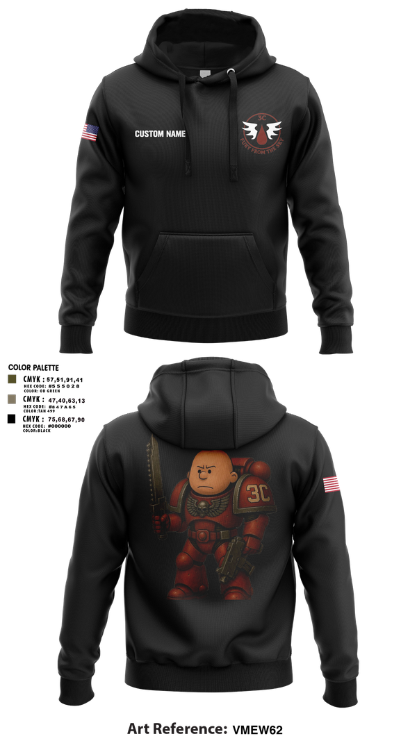 Hoodie, CCo, 1-508PIR (OG), Army, Teamtime, Team time, sublimation, custom sports apparel, team uniforms, spirit wear, spiritwear, sports uniforms, custom shirts, team store, custom team store, fundraiser sports, apparel fundraiser