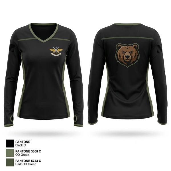 Womens Long Sleeve Vneck Shirt, 330th, Air Force, Teamtime, Team time, sublimation, custom sports apparel, team uniforms, spirit wear, spiritwear, sports uniforms, custom shirts, team store, custom team store, fundraiser sports, apparel fundraiser