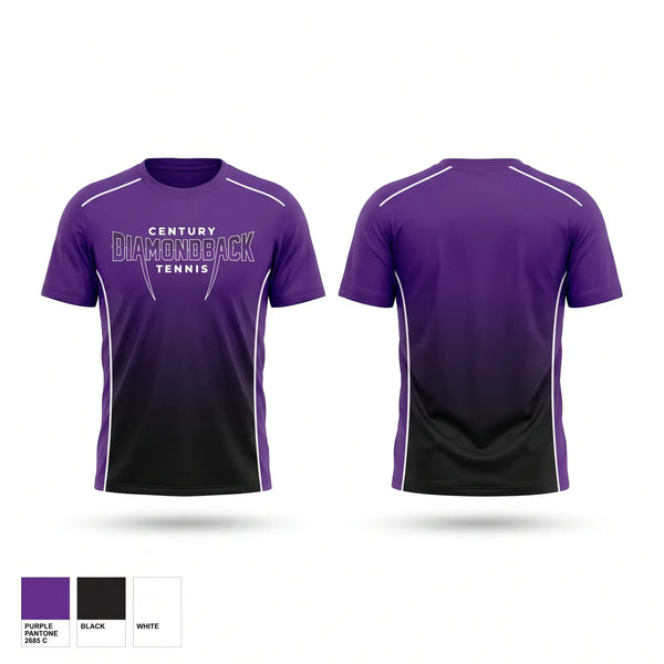Short Sleeve Performance Shirt, Century, Tennis, Teamtime, Team time, sublimation, custom sports apparel, team uniforms, spirit wear, spiritwear, sports uniforms, custom shirts, team store, custom team store, fundraiser sports, apparel fundraiser