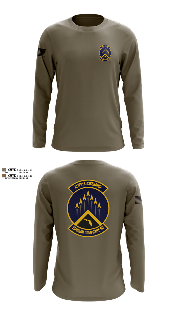 Long Sleeve Performance Shirt, SER-FL-355 TAMIAMI COMPOSITE SQUADRON, , Teamtime, Team time, sublimation, custom sports apparel, team uniforms, spirit wear, spiritwear, sports uniforms, custom shirts, team store, custom team store, fundraiser sports, apparel fundraiser