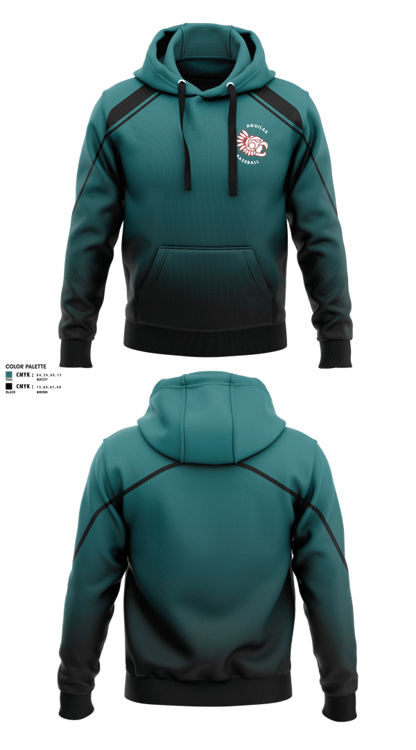 Hoodie, aguilas, Baseball, Teamtime, Team time, sublimation, custom sports apparel, team uniforms, spirit wear, spiritwear, sports uniforms, custom shirts, team store, custom team store, fundraiser sports, apparel fundraiser
