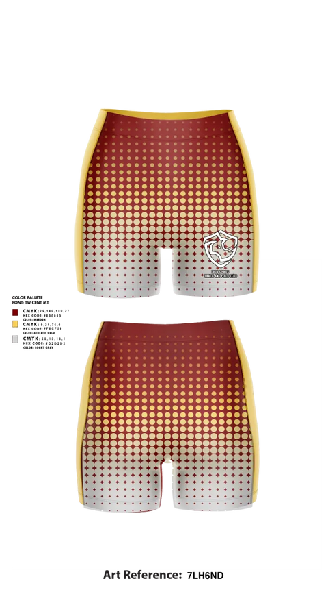 Womens Compression Shorts, Iron Spikes Track and Field Club, Track & Field, Teamtime, Team time, sublimation, custom sports apparel, team uniforms, spirit wear, spiritwear, sports uniforms, custom shirts, team store, custom team store, fundraiser sports, apparel fundraiser